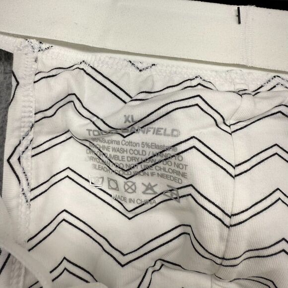 Todd Sanfield Supima Jock Men's XL White Two Line Chevron Underwear Strap NEW - Picture 4 of 9